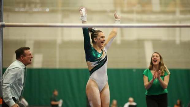 Remove term: Michigan State Gymnastics Michigan State Gymnastics (PHOTO:  MSU SID)